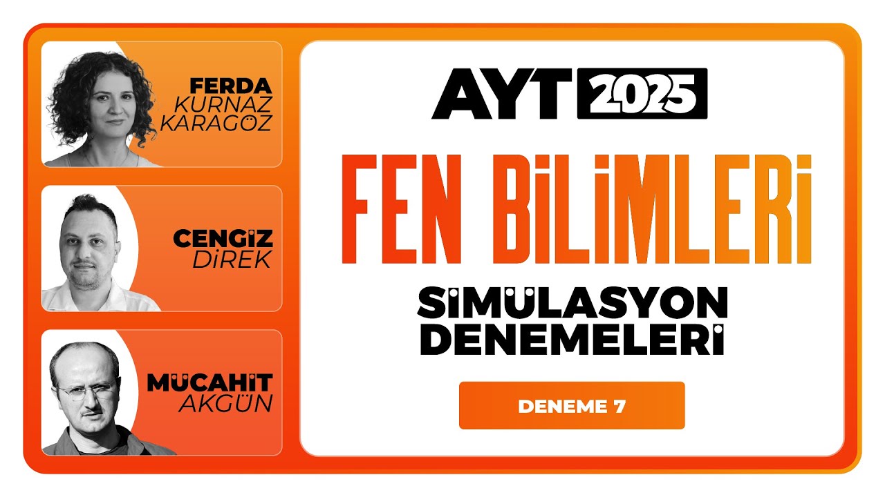 AYT 3D Fen Bilimleri Simülasyon Denemeleri 1 Deneme 07 Soru Çözümleri