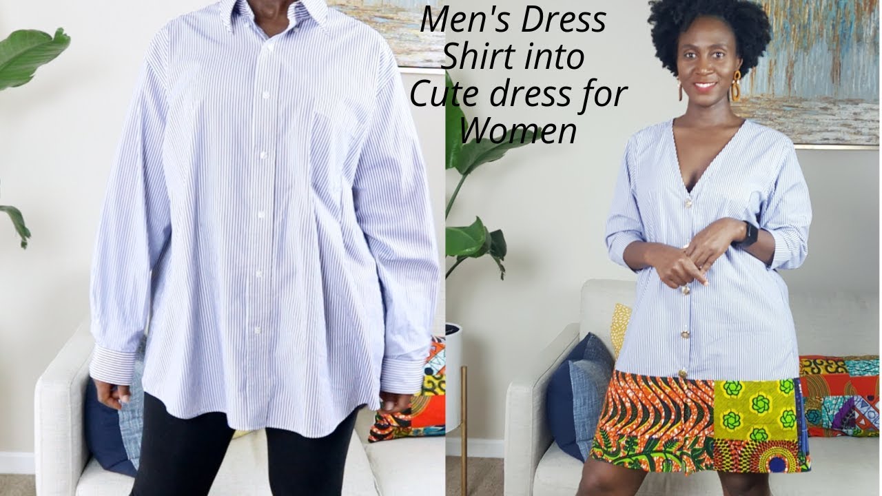 DIY|Men's Shirt Refashion|Oversized Men's Shirt|Thrifted Shirt Transformation|