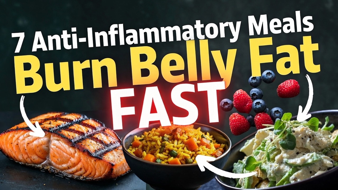 7 Anti-Inflammatory Meals for Fast Weight Loss (Belly Fat Friendly)  #naturalweightloss