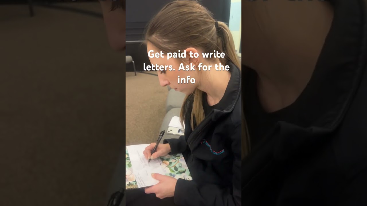 Always getting paid to write letters 