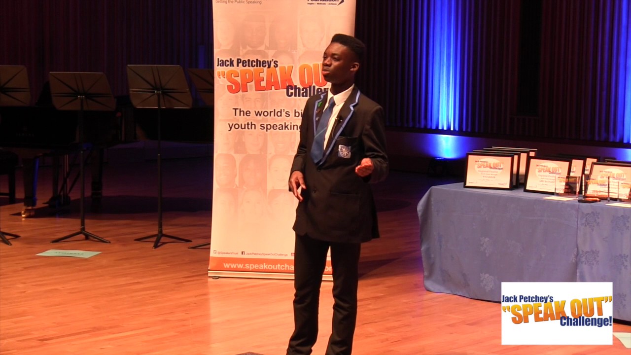 Daniel Obasemo, Third, Jack Petchey&rsquo;s &ldquo;Speak Out&rdquo; Challenge! North Essex Regional Final 2016-17