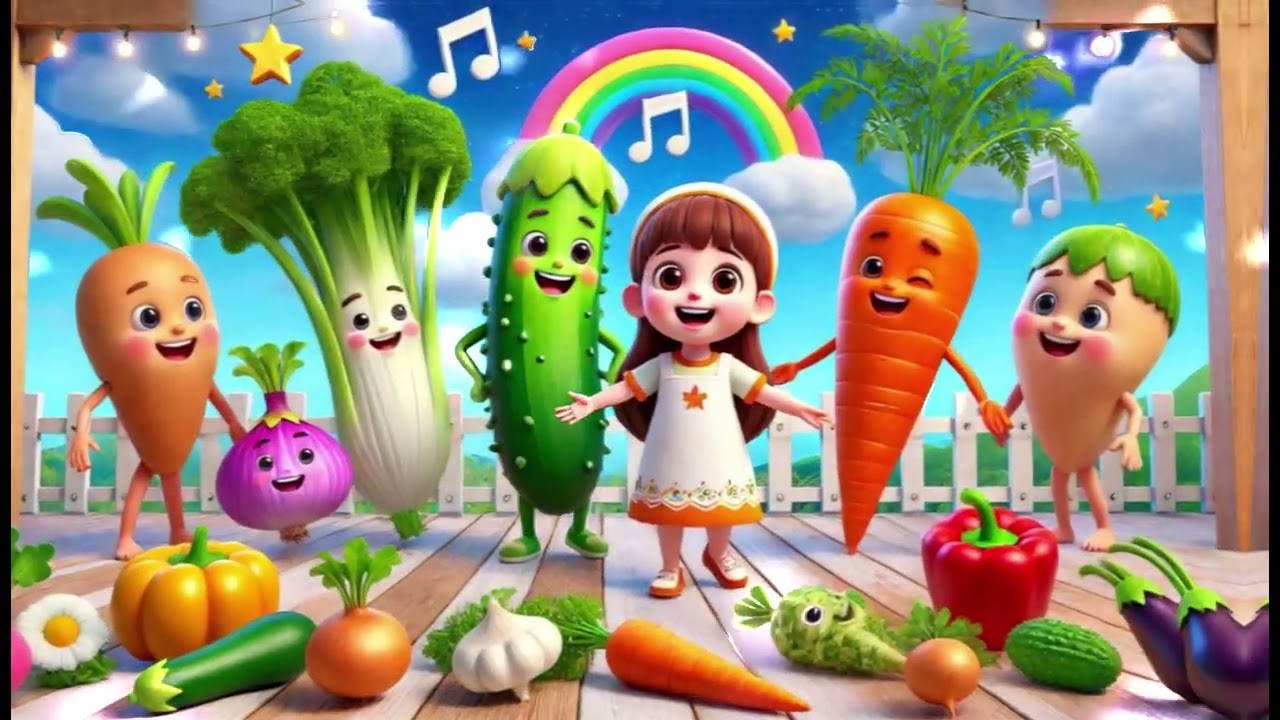 Das Gem&uuml;se-Lied! 🥕🌽🥒 | Kinderlieder & Lernen Baby-Buh Kinderlied