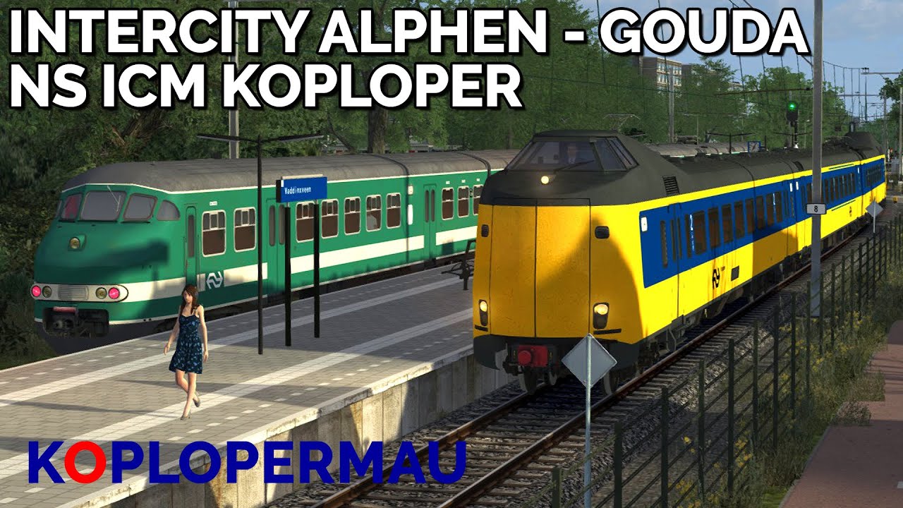 Train Simulator 2022: Intercity Alphen a/d Rijn naar Gouda met de originele NS ICM Koploper!