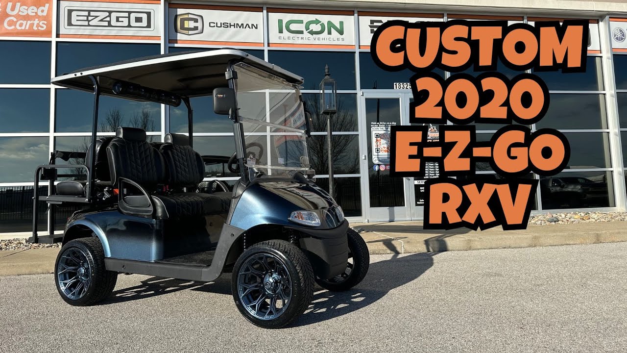Изготовленный на заказ гольф-кар E-Z-GO RXV 2020 года | Команда Dean Team Golf Carts