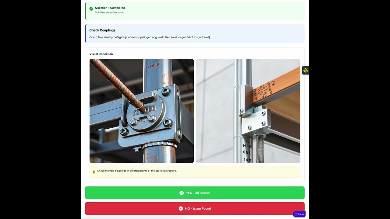 Is dit de toekomst van bouwveiligheid? 🏗️ Handmatige steigerinspectie vs. AI: Wat is sneller?