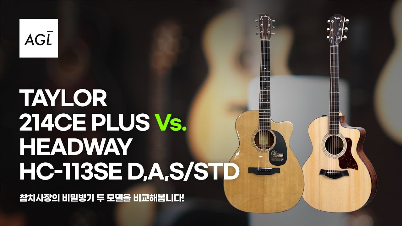 [어갤기어스] EP 20. 헤드웨이 HC-113SE DAS/STD vs 테일러 214ce Plus