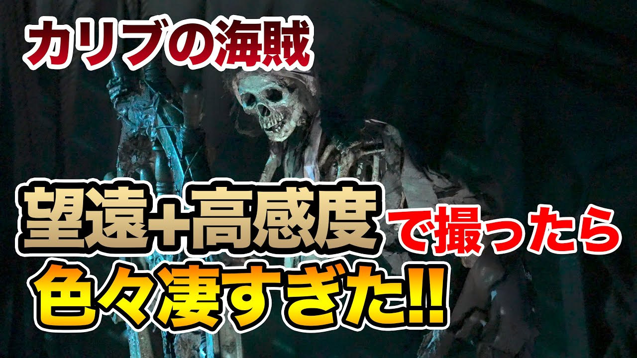 【望遠+高感度撮影】カリブの海賊が凄すぎた!!  /  東京ディズニーランド