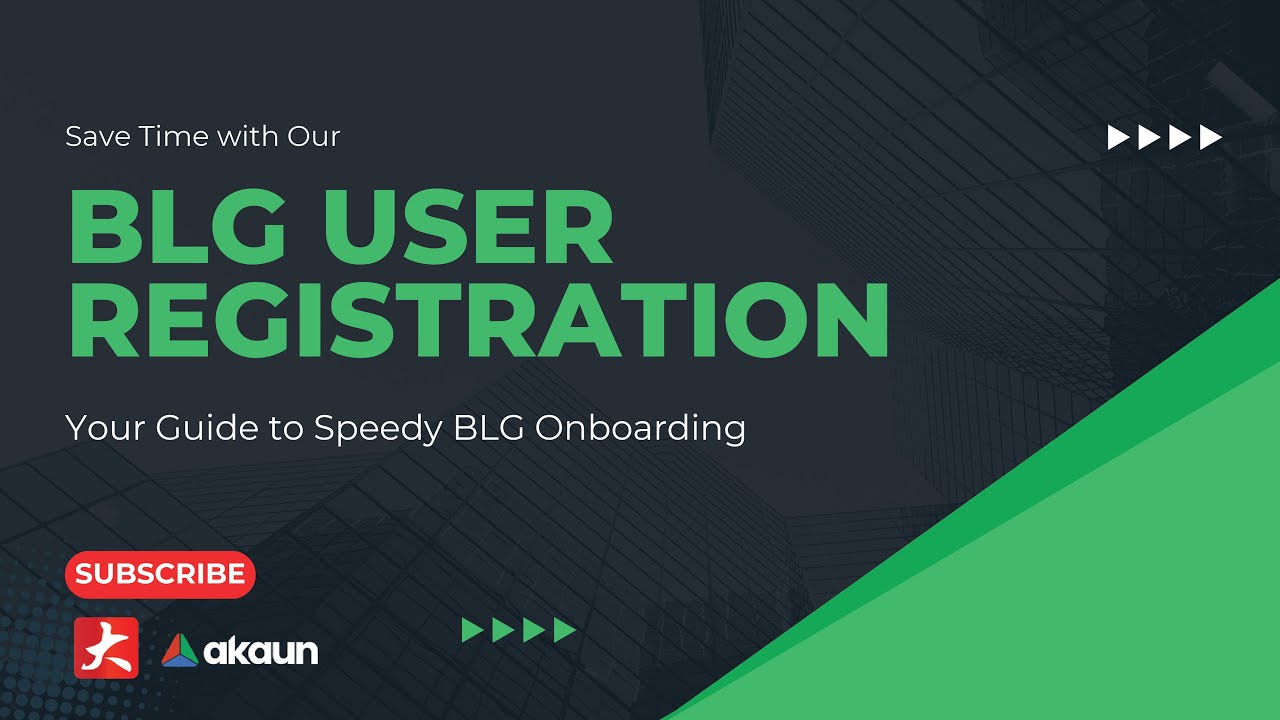 BLG User Registration