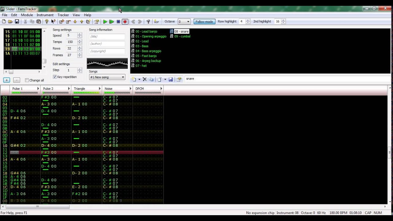 Slider / Secret Slide - Super Mario 64 - Famitracker 8 bit remix (NES Channels)