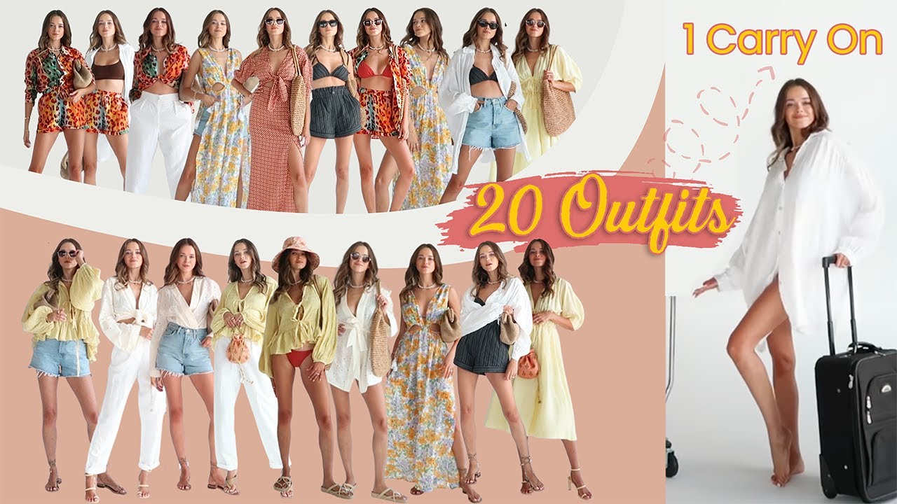 20 Outfits 👉 1 Carry On | Packing Hacks