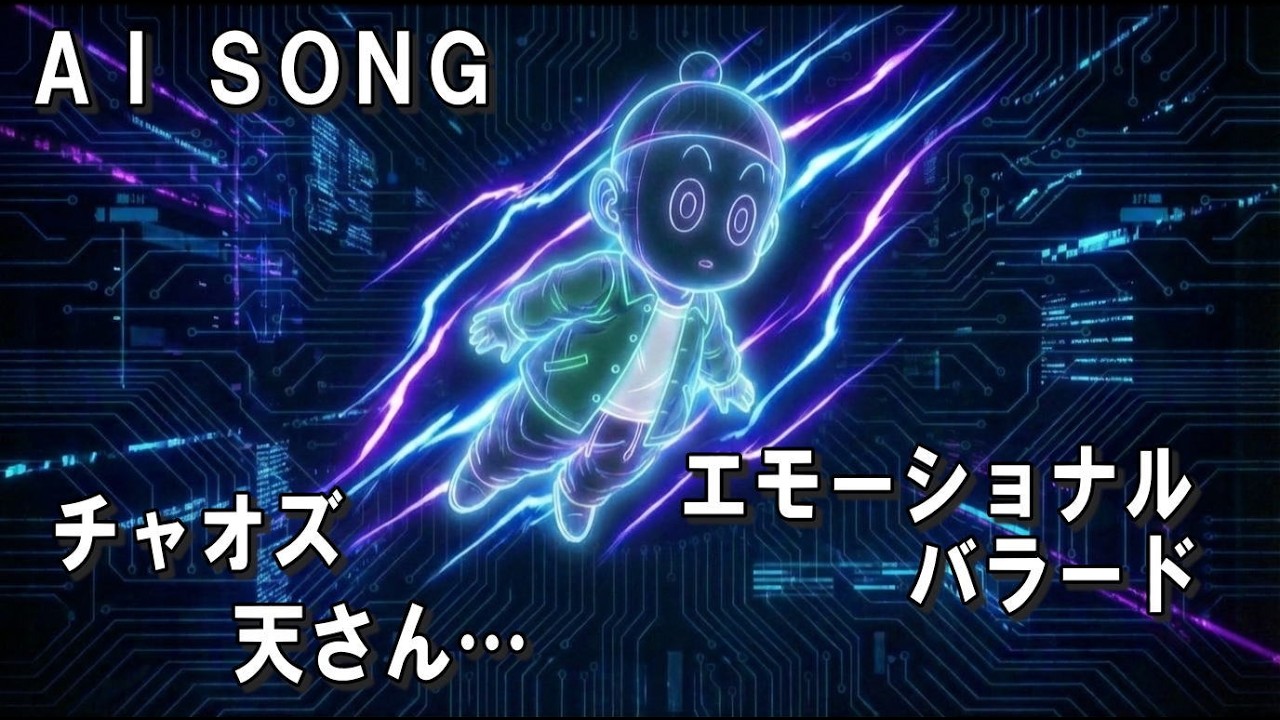 【非公式】チャオズ　ドラゴンボールバラード「さよなら天さん」フルバージョン【AI楽曲/Dragon Ball Fan Made】オリジナルファンソング