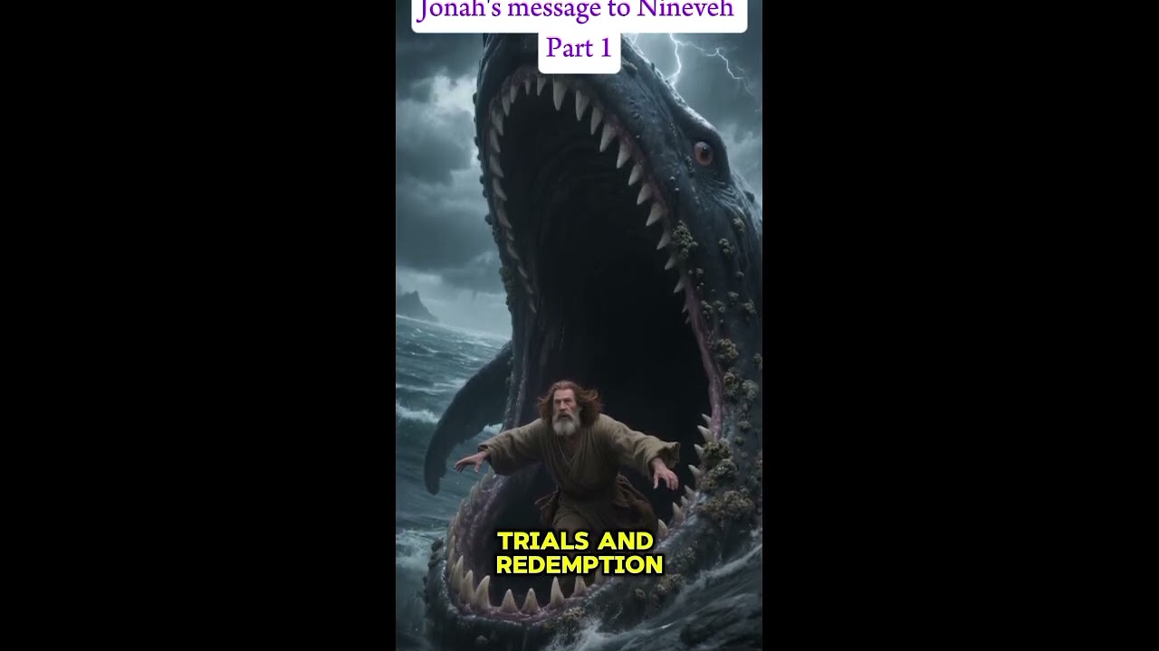 “Jonah and the Great Fish | The Man Who Tried to Run from God 🐋✨”