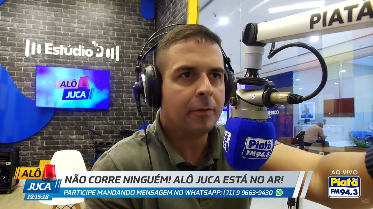 Alô Juca na Piatã FM • AO VIVO | Terça | 04.02.25