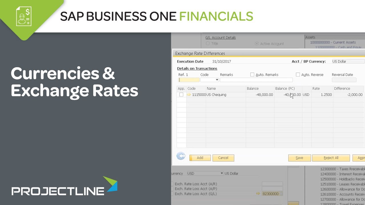 SAP Business One Currencies & Exchange Rates