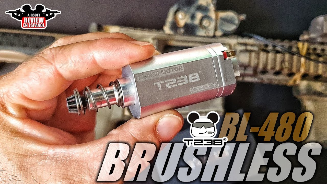 Tu replica a otro nivel! Motor Brushless BL-480 de T238 sin Escobillas! | Airsoft Review en Español