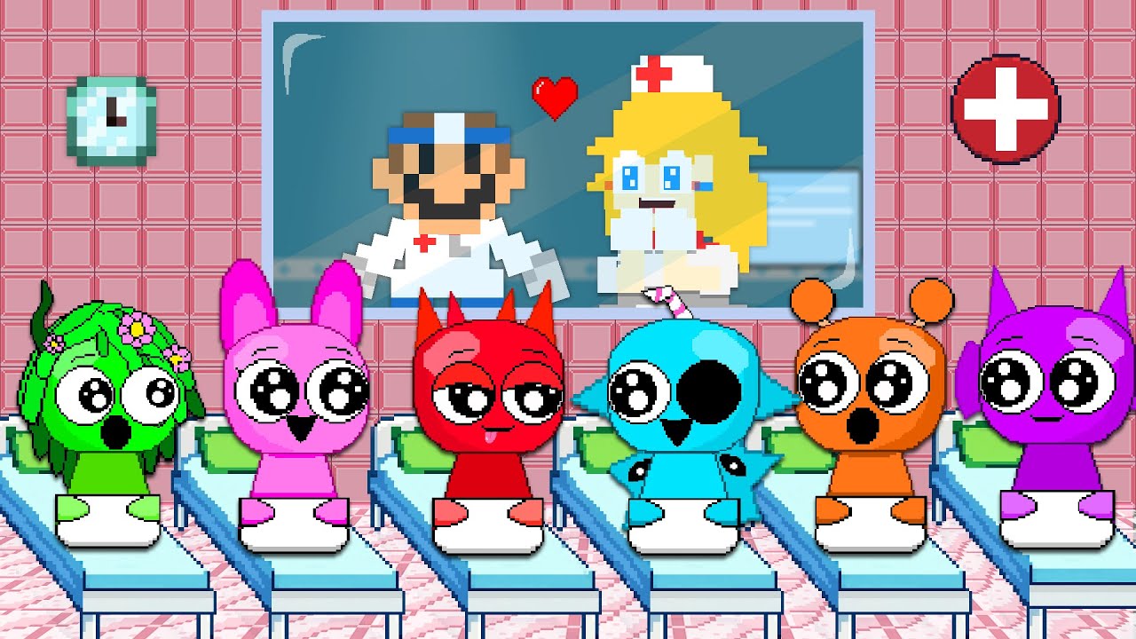 What Happens When Dr. Mario Saves All New Sprunki in Hospital? | Game Animation