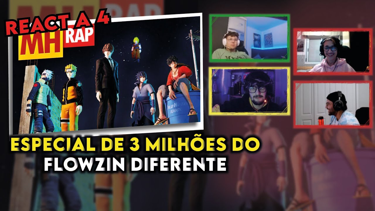 REACT A 4 🥷 Ninja da Quebrada 🤙 (AnimeVerse) | Especial 3M Pt.2 | Prod. Sid | MHRAP [GRUPO REAJI]