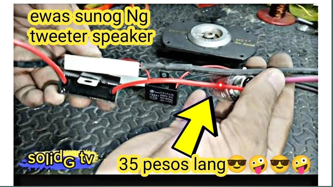 Paanu gumawa Ng series bulb tweeter speaker protect,step by step tutorial