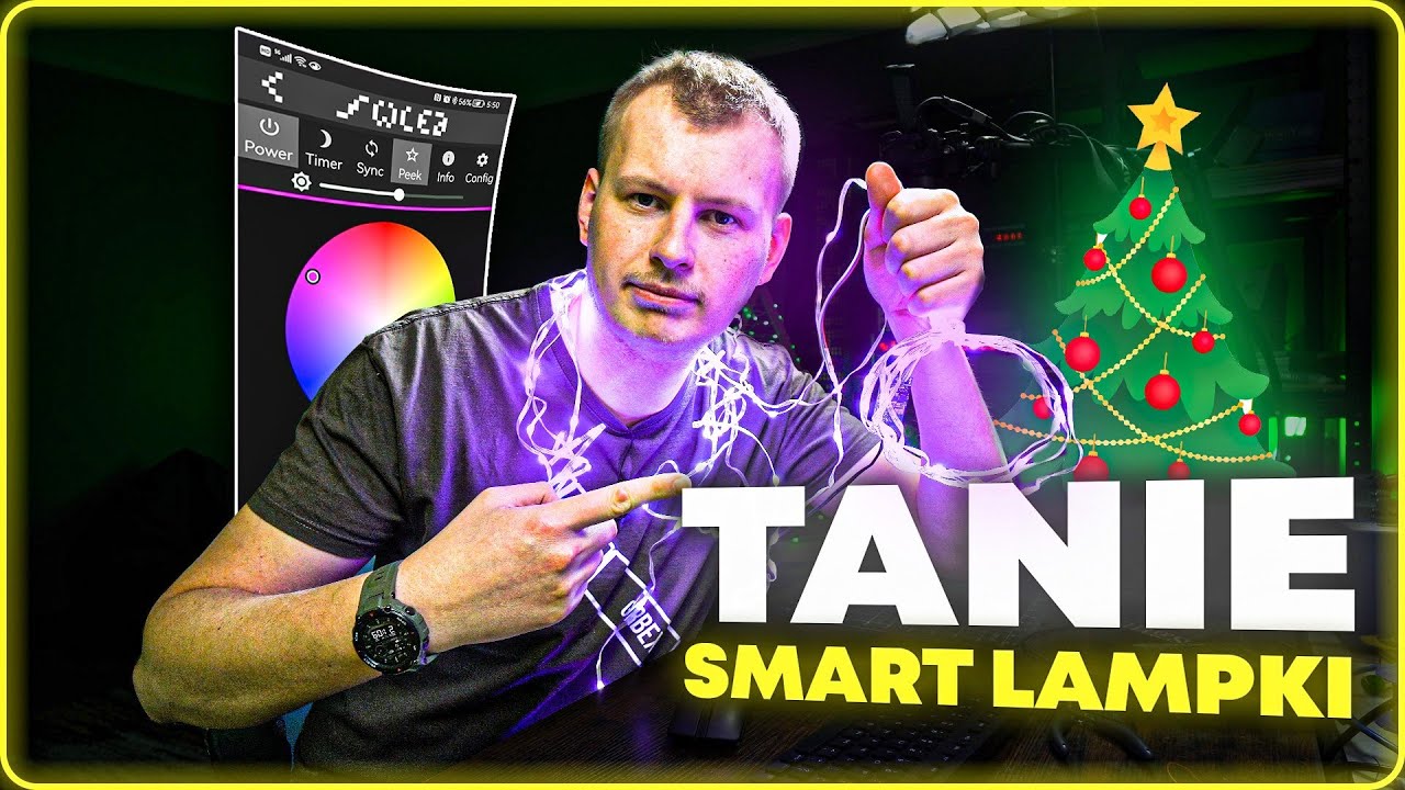 TANIE LAMPKI WIFI NA CHOINKĘ DIY WLED WS2812 | Projekt Piwnica