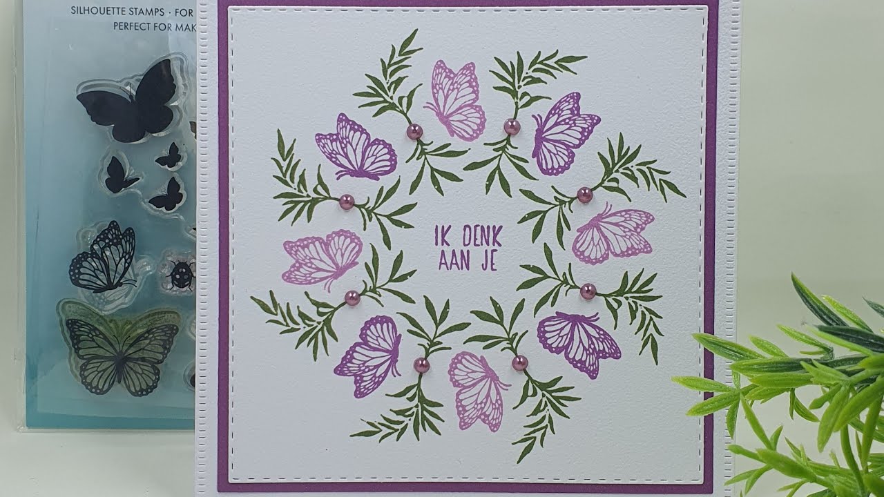 Stempel kaarten met de sizzix stamp and spin tool van sizzix en stempels van Studiolight