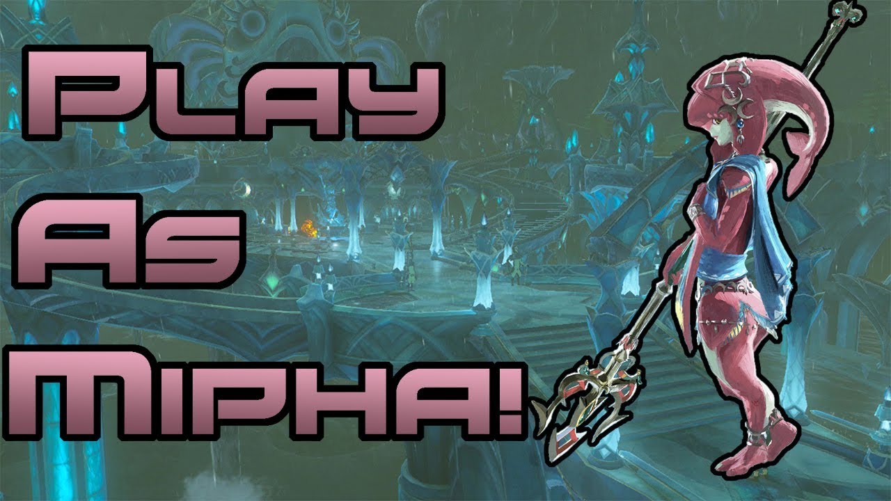 PLAY AS MIPHA IN BREATH OF THE WILD! // Zelda: BOTW Mipha Mod (Cemu 1.11.2 Zelda mods)