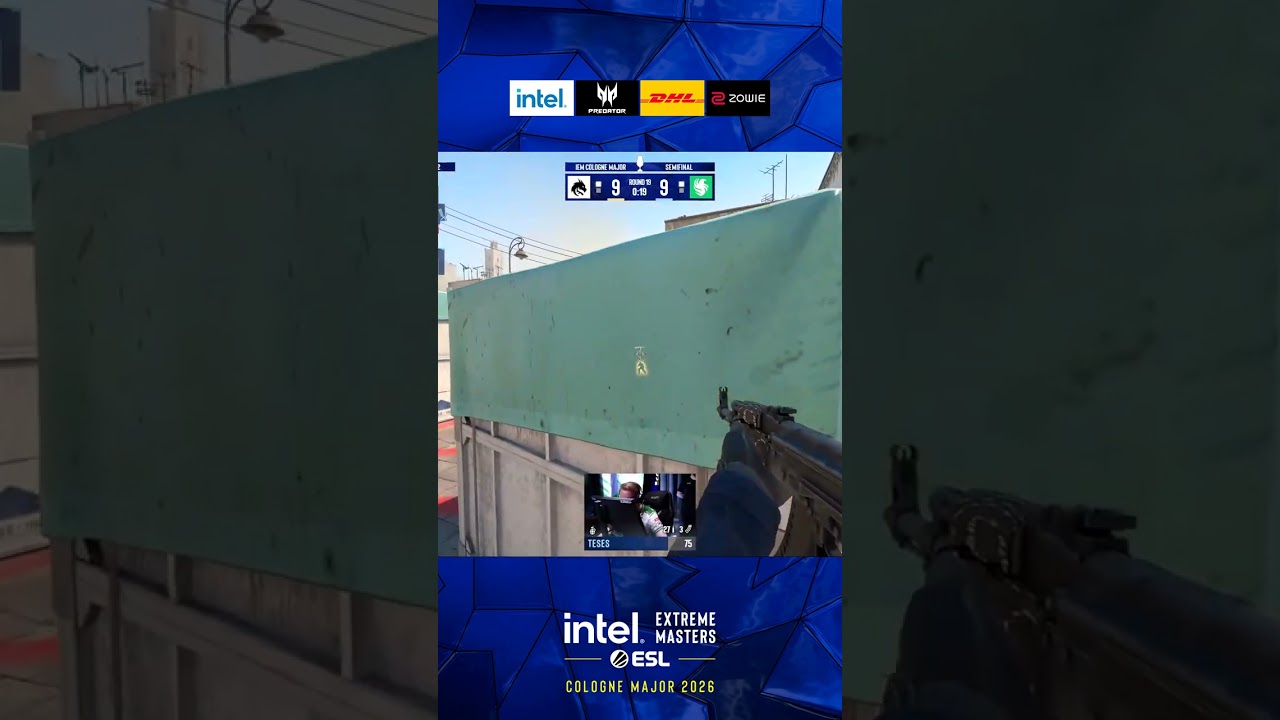 Two Enemies Against TeSeS&hellip; Bad Idea #esl #colognemajor #cs2 #clutch