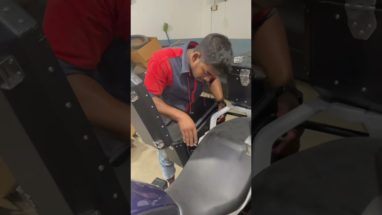 Pannier and Top Box Installation on Bmw G310GS