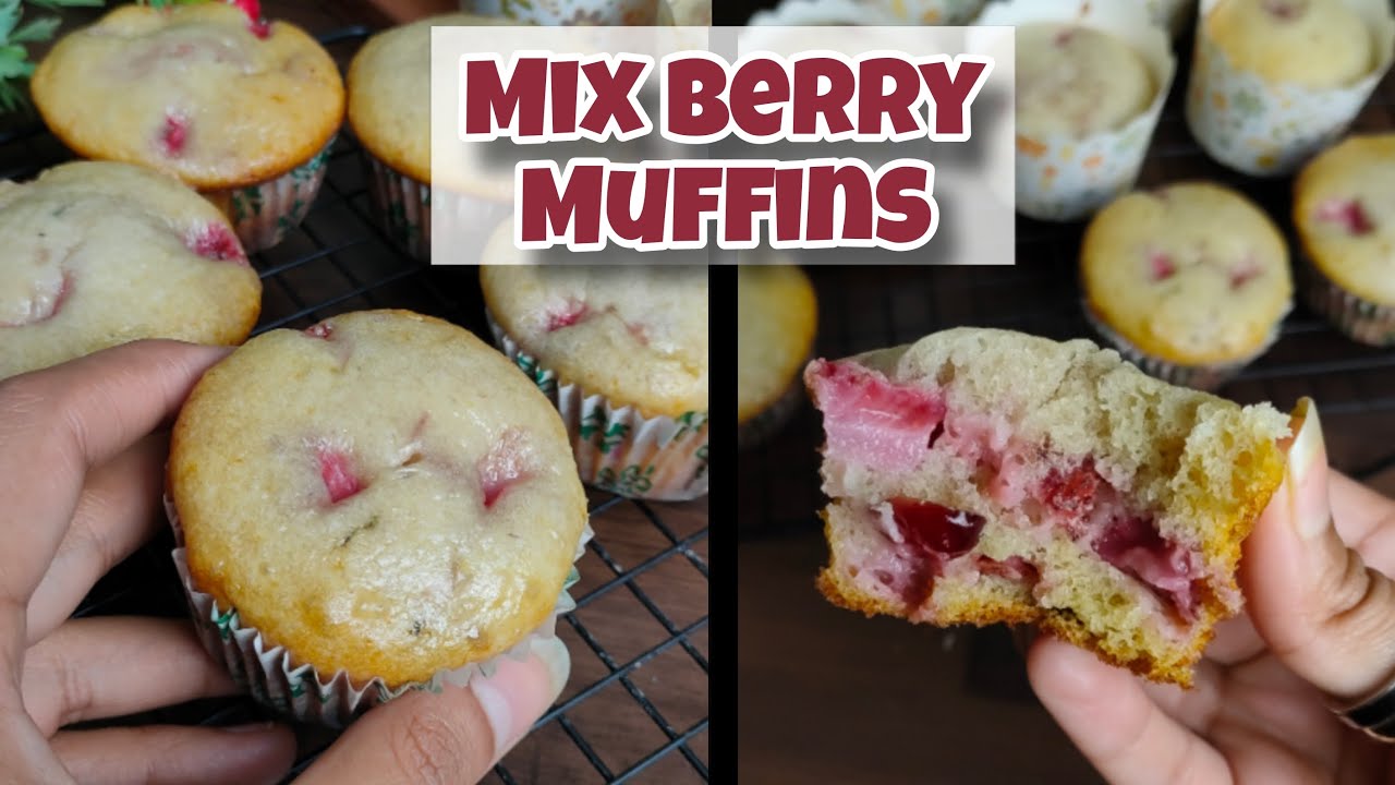Mix Berry Muffins | How to make Muffins | Easy Fruit Muffins Recipes