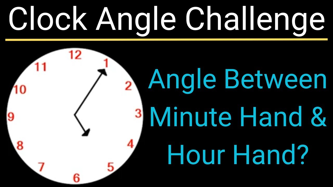 The Clock Angle Challenge:  Finding The Angle Between Minute and Hour Hand