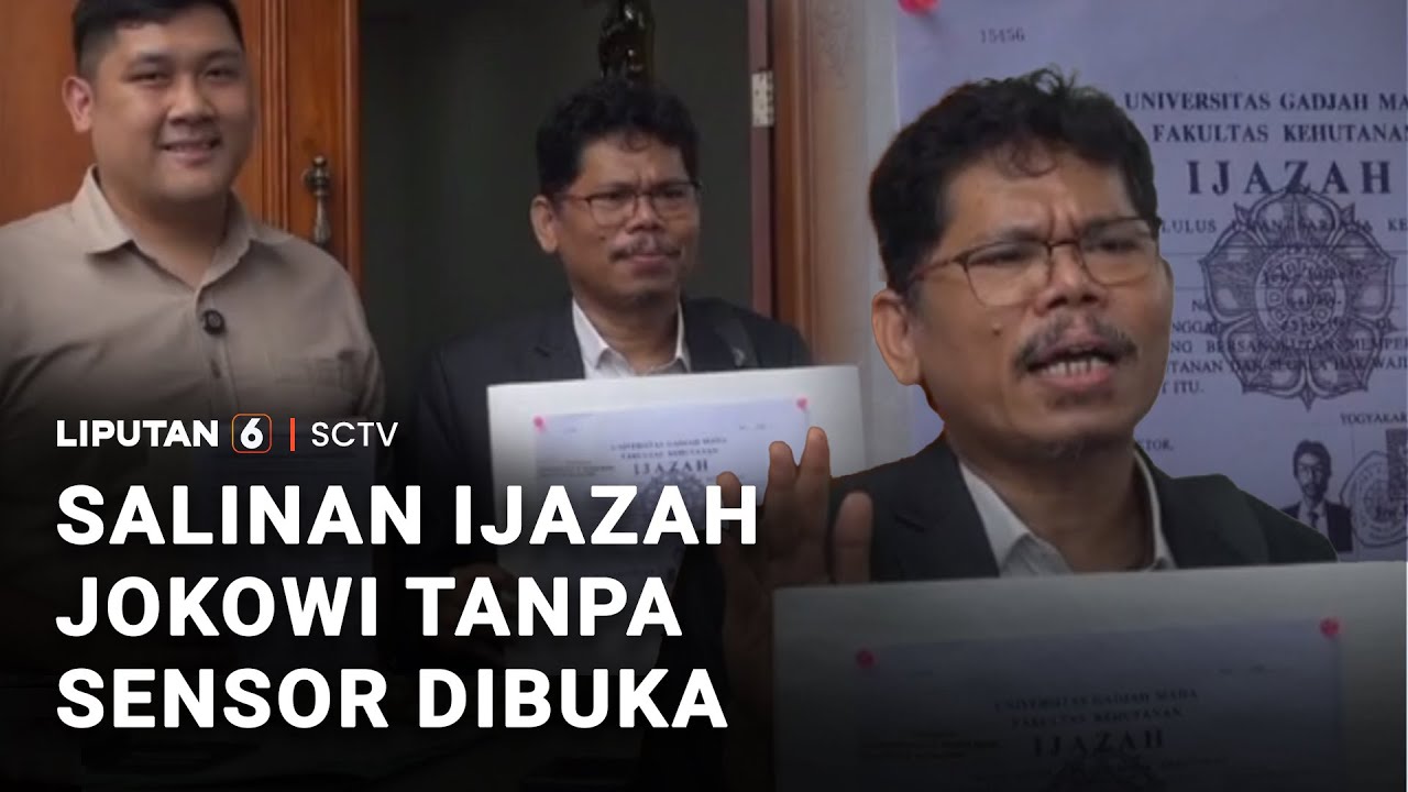 Salinan Ijazah Jokowi Tanpa Sensor Dibuka | Liputan 6