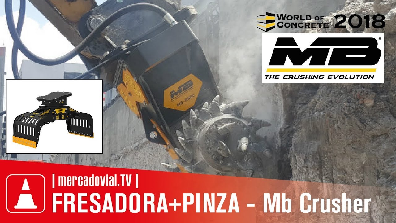 MB Crusher - Pinzas y Fresadoras para Maquinaria Pesada - World of Concrete 2018