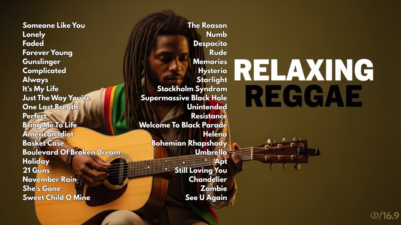 Spotify Style Playlist Cover Reggae &ndash; Relaxing Reggae Covers