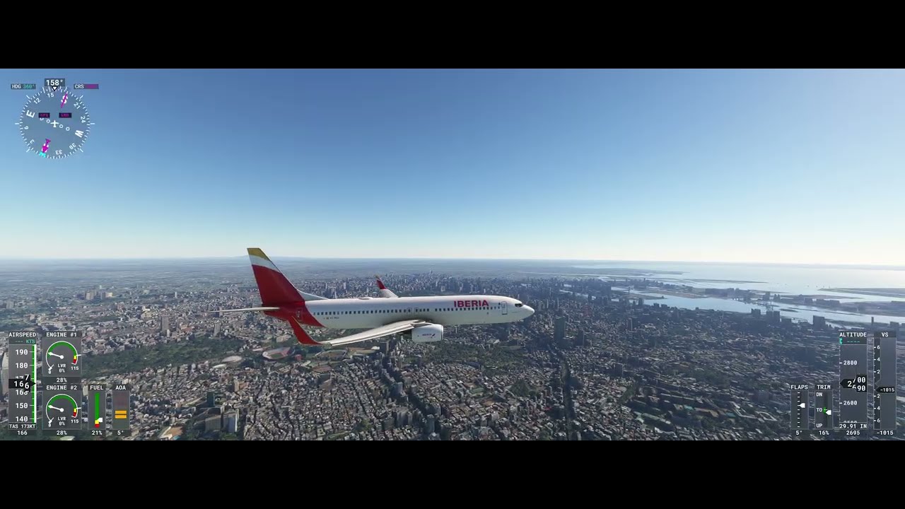 成田から羽田へノーカット15分! RJTT RNAV RW16R ゴーアラウンド! Visual RW24L MSFS Flight Sim B737-800