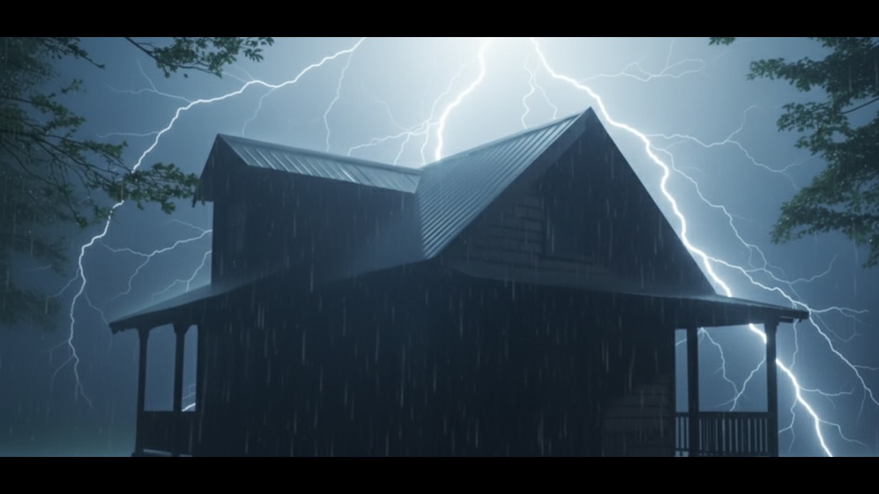 Rain and Distant Thunder ⚡  Perfect for Focus & Relaxation🌧️
