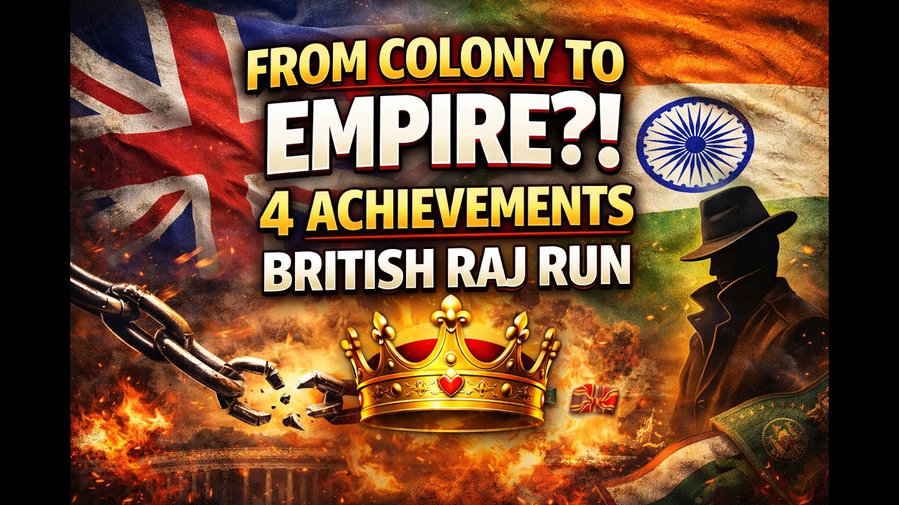 From Colony to Empire?! | 4 Achievement British Raj Run | Hearts Of Iron IV