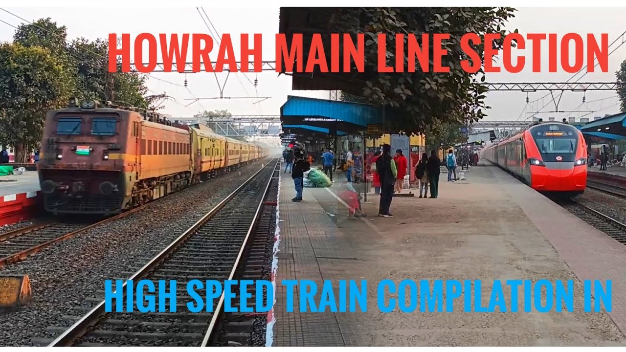 Howrah main line section High Speed train Compilation In|| MLDT Intercity+ Garib Rath+ Mithila more