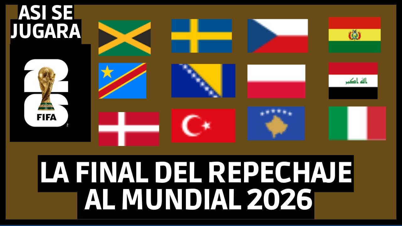 ASI SE JUGARA LA FINAL DEL REPECHAJE AL MUNDIAL 2026