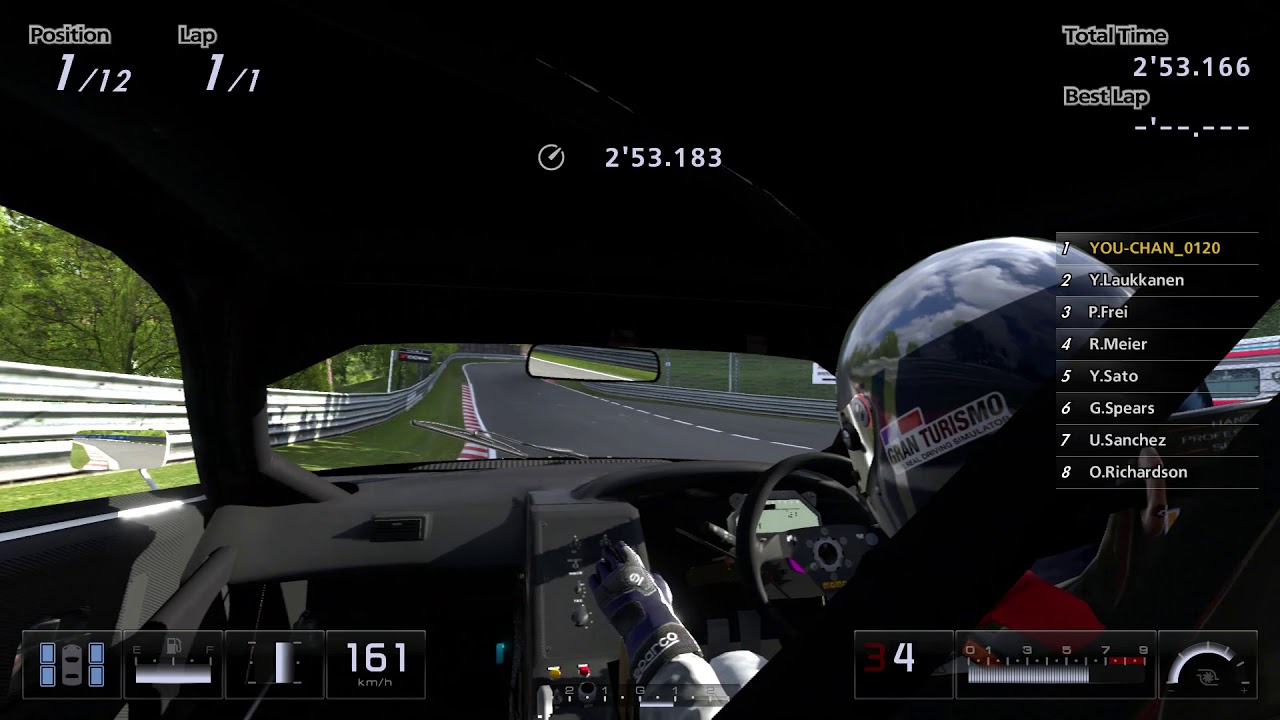 ＧＴ5　ニュル　トヨタ カストロールトムス スープラ（ＪＧＴＣ）’97　ﾄﾞﾗｲﾊﾞｰ後方視点