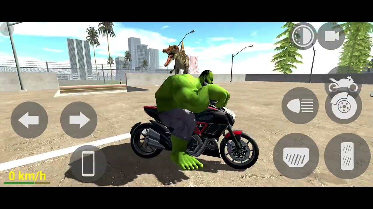 🧟‍♂️ Hulk Gaya Jurassic Park 🦖🌲 Super Bike Drive 😱 Indian Bike Driving 3D 🦣 Gameplay 🎮