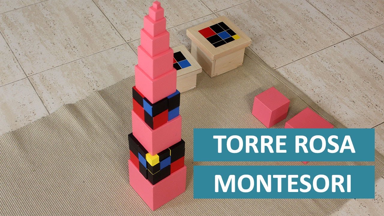 Torre Rosa Montessori - Cómo se Presenta al Niño, Variantes y Juegos