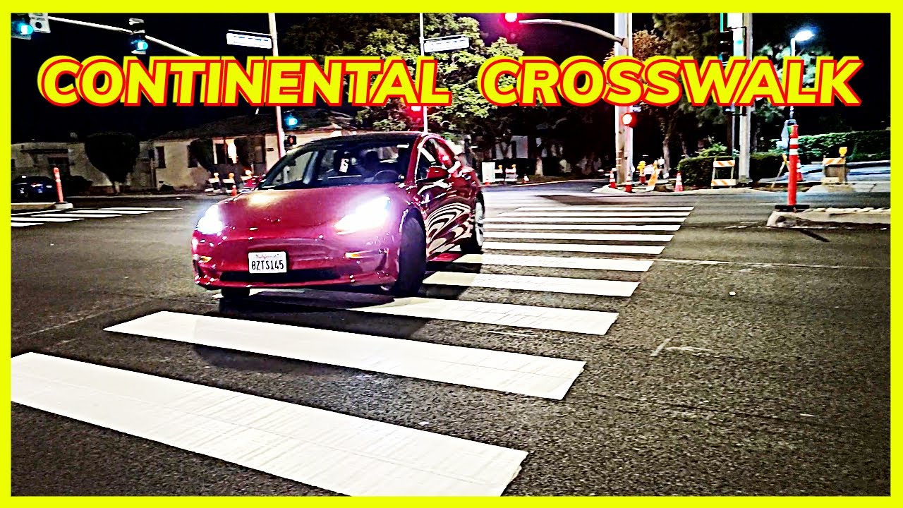 USA - PEDESTRIAN CONTINENTAL CROSSWALK Centinela Ave. ROADMAX and POTTERS - PART 6 @MasterWorkers