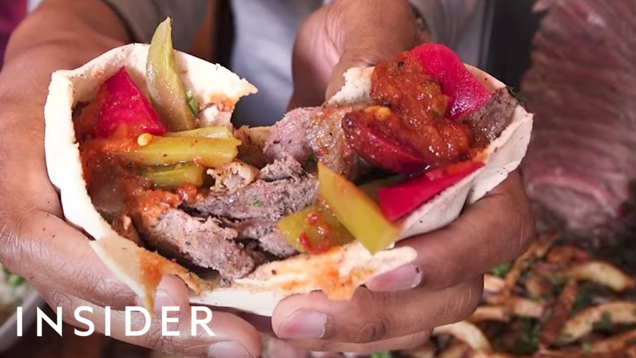 Cut Shawarma On Your Own Spit For An Epic Pita Sandwich