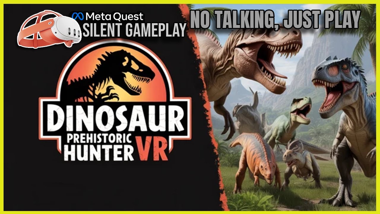 Dinosaur Prehistoric Hunter VR - First Minutes VR Gameplay (No Commentary) | Meta Quest 3
