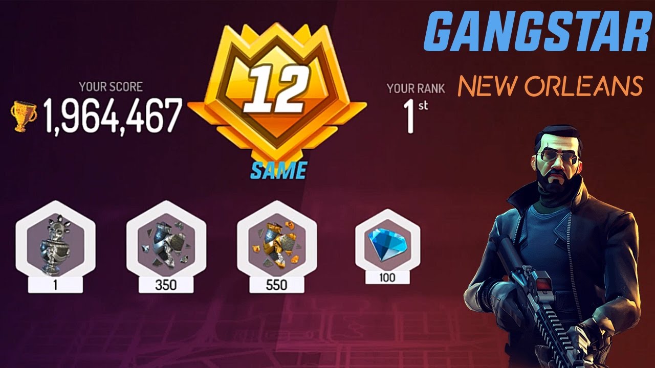GANGSTAR NEW ORLEANS - TOP GANGSTAR ( LEAGUE 12 ) & SPIRIT JAR OPENING