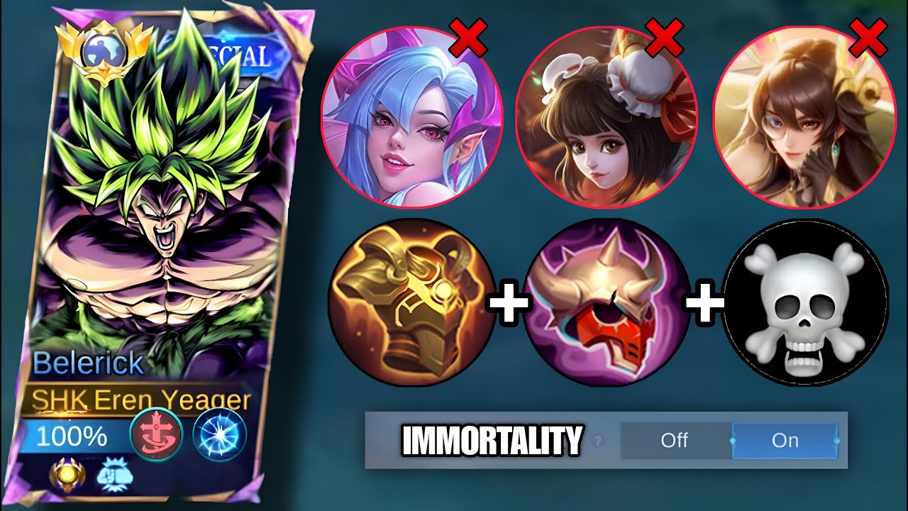 THIS BELERICK BEST BUILD AND EMBLEM TOTALLY DESTROY META ENEMY!!💀 (100% BROKEN) | MLBB