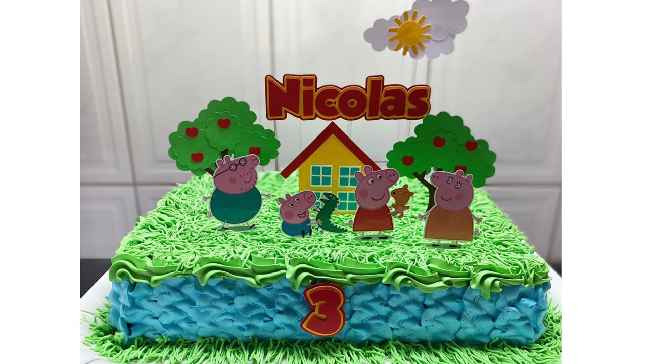 BOLO PEPPA PIG VERSÃO PARA MENINO