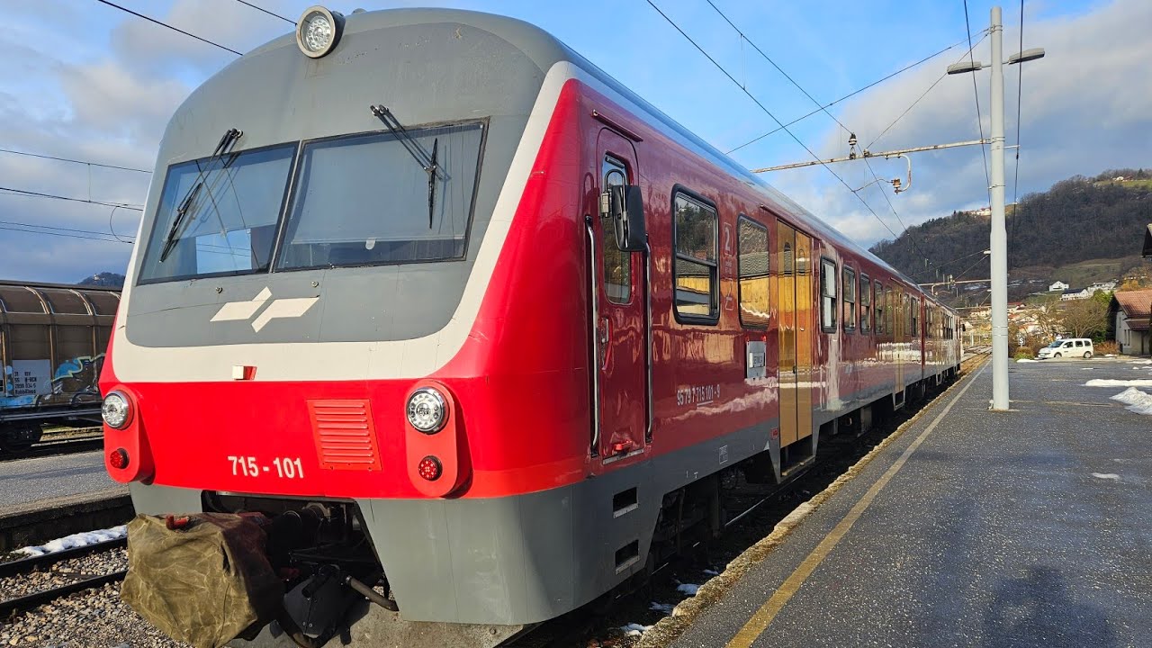 TRAIN MIX AT SEVNICA STATION - MELANIA TRUMP'S HOMETOWN
