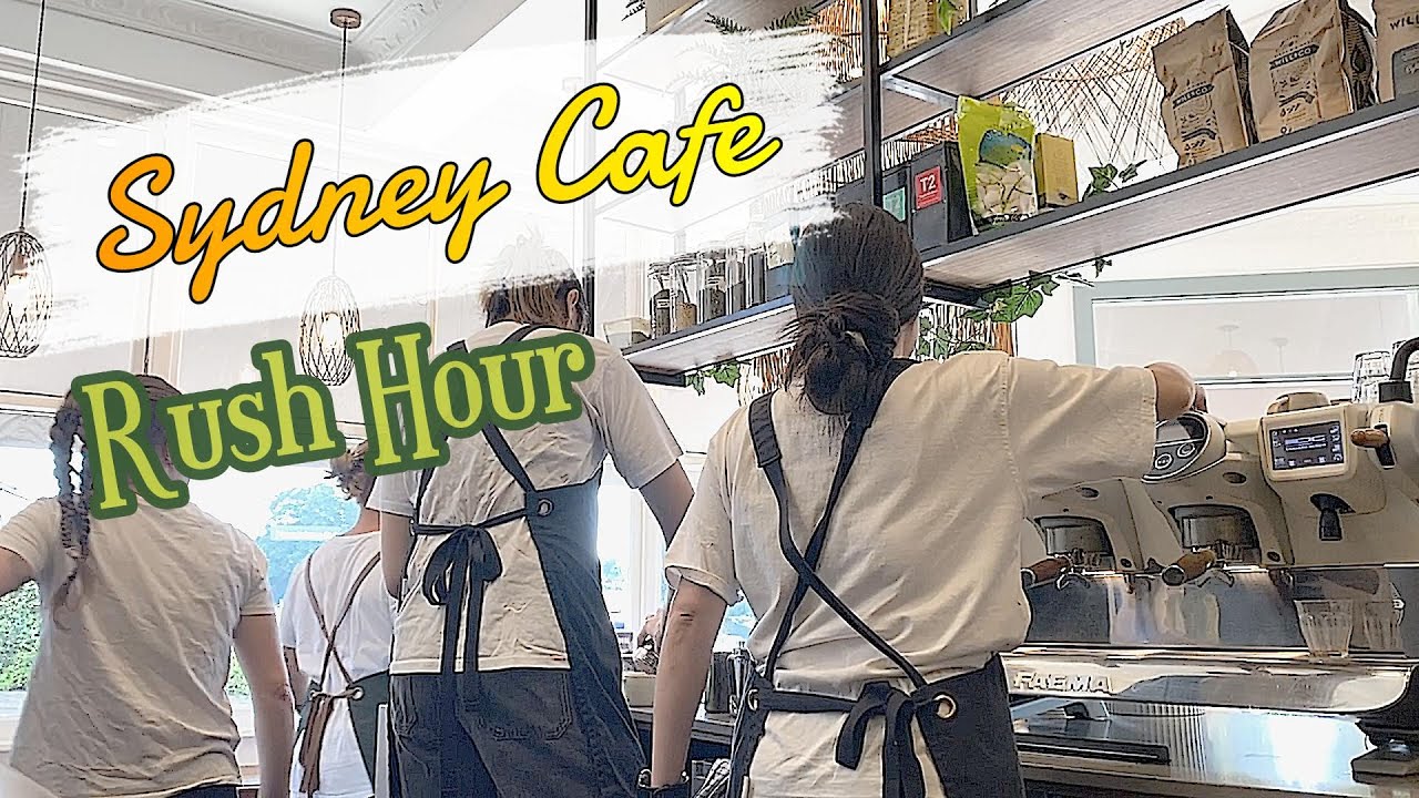 RUSH HOUR at CAFE on SYDNEY Beaches: Behind the Beans Vlog | Popular Australian Coffee Spot