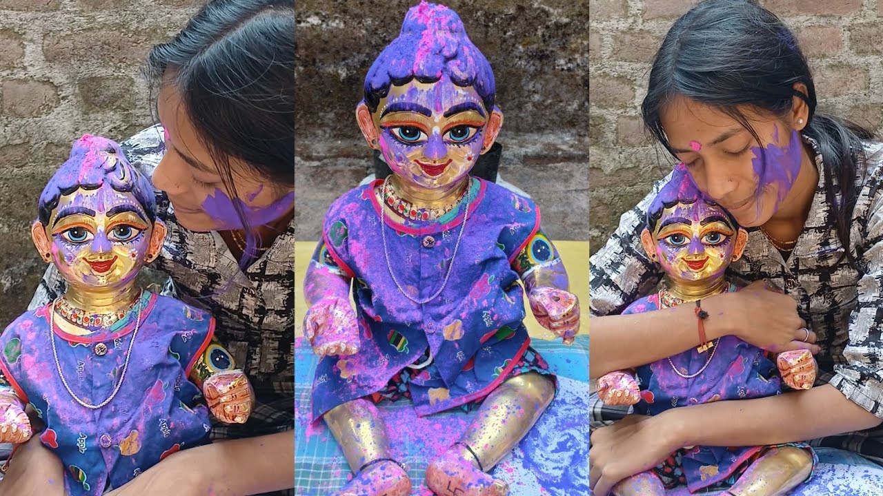 আজ থেকে আমরা হলি খেলা শুরু করলাম গোপাল সোনাকে চিনতে পারছো দেখো কি করেছে | Radhe Radhe 🙏🙏