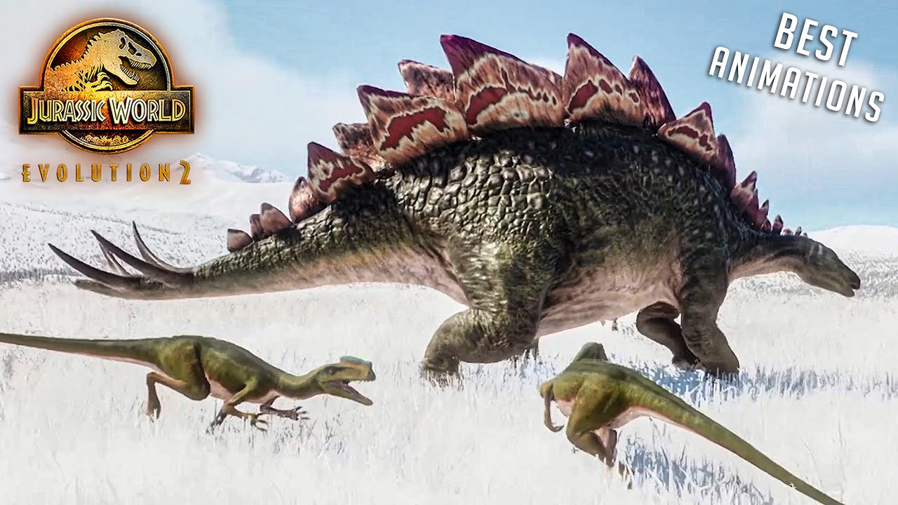 SOME OF THE BEST ANIMATIONS!! FIGHTS, KILLS, MODS, INTERACTINGS! - Jurassic World Evolution 2
